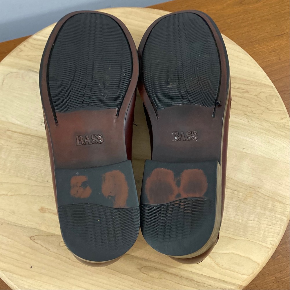 Vintage G.H. Bass Weejuns Katherine II Penny Loafers Burgundy Leather Womens 8.5 - Picture 6 of 13